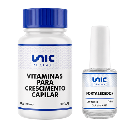 Vitaminas Crescimento Capilar 30Cáps + Esmalte fortalecedor 5ml