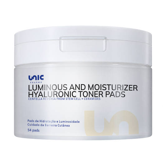 Luminous and Mosturizer - 54 Hyaluronic toner Pads (Centella and Ceramides)