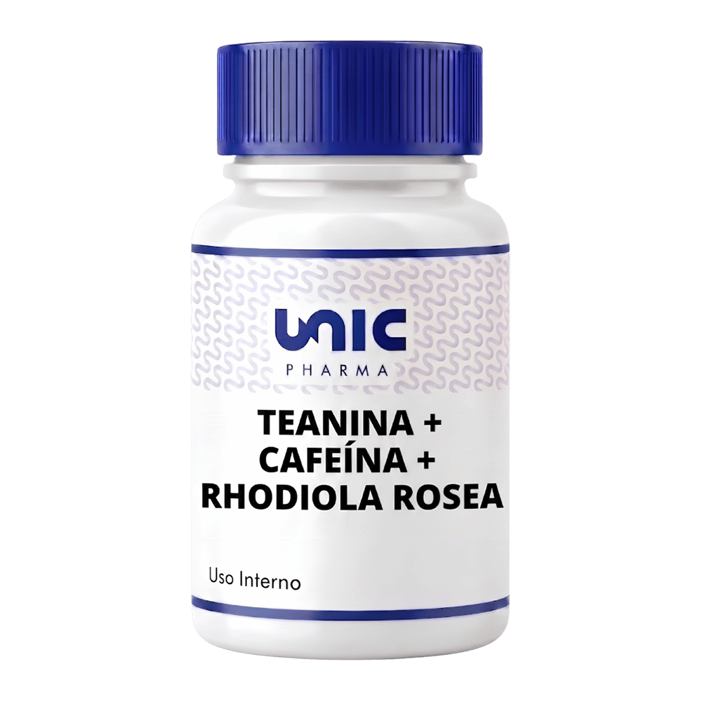 Teanina + Cafeína + Rhodiola Rosea - 60 Doses