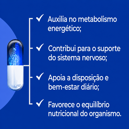 Mecobalamina – Forma ativa da vitamina B12 - 60 caps