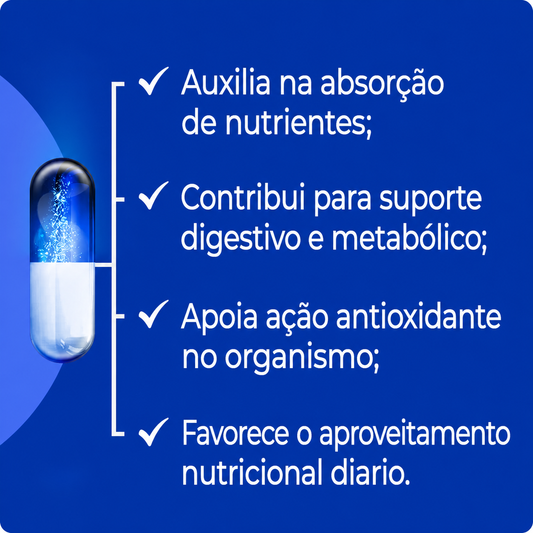 Piperina (pimenta preta) 15mg