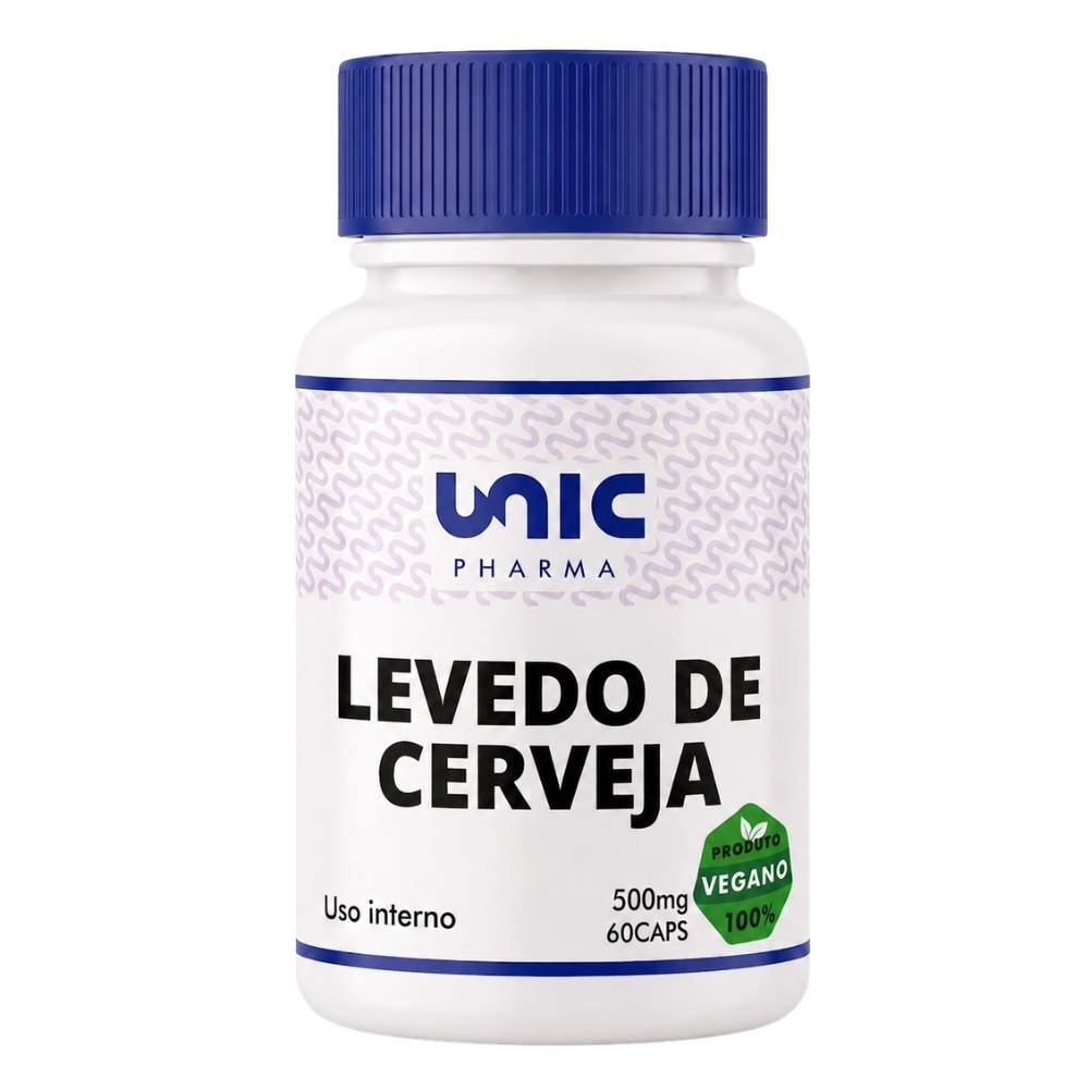 Levedo de cerveja 500mg 60 Cápsulas Vegan