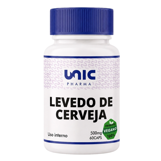 Levedo de cerveja 500mg 60 Cápsulas Vegan