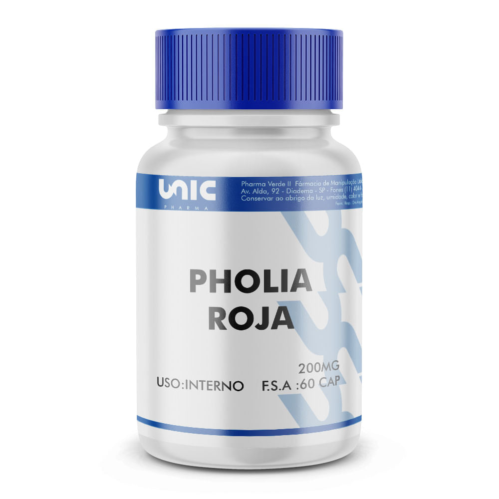 Pholia roja 200mg 60 cáps Unicpharma