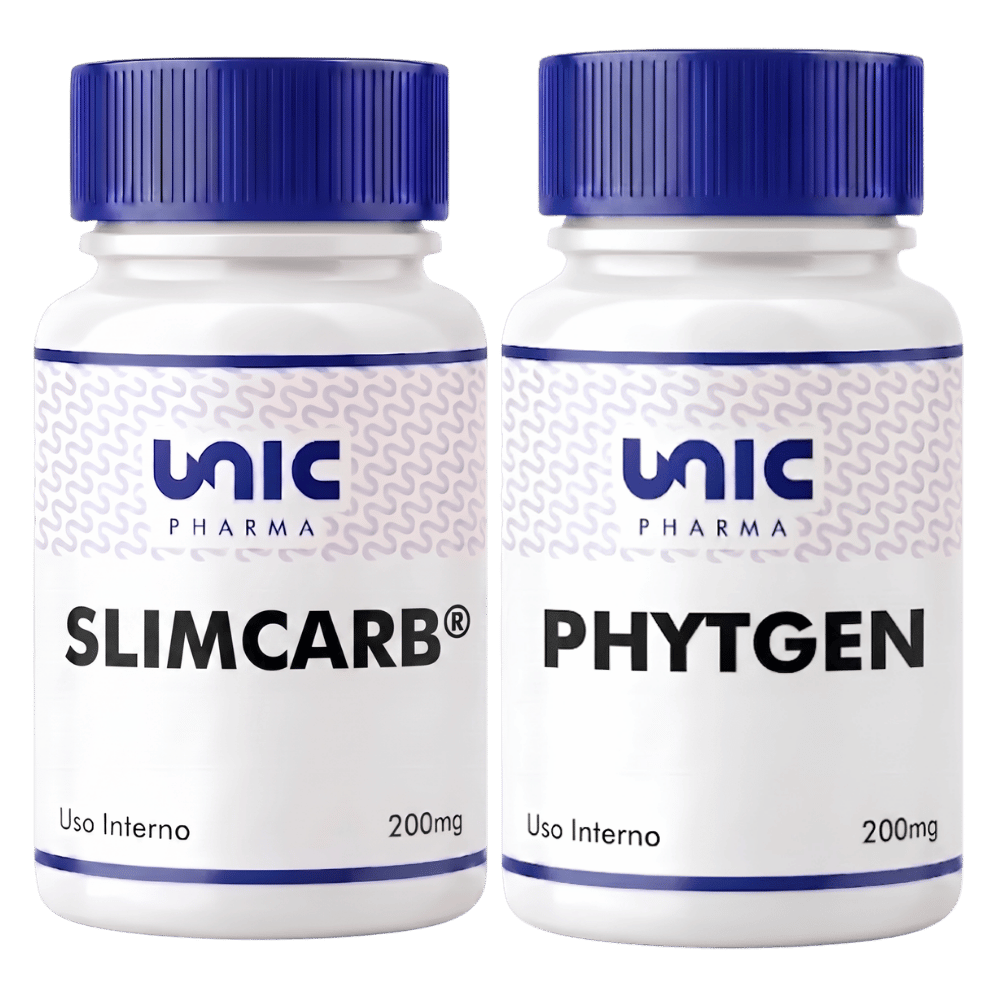Kit-SlimCarb 200mg + Phytgen200mg 30 Caps cada