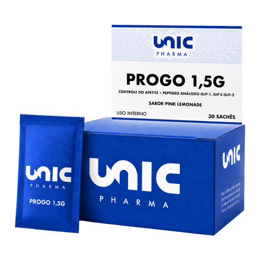 ProGo 1,5g - 30 Sachês - Controle do apetite - Peptídeo - GLP-1, GIP E GLP-2