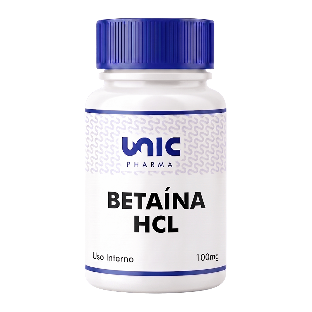 Betaína Hcl 100Mg - 60 Cápsulas