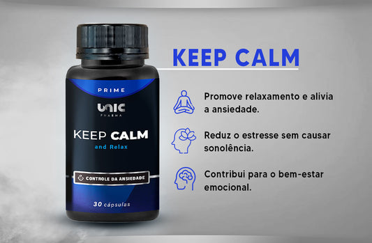 Keep Calm - Controle da ansiedade - 30 Caps