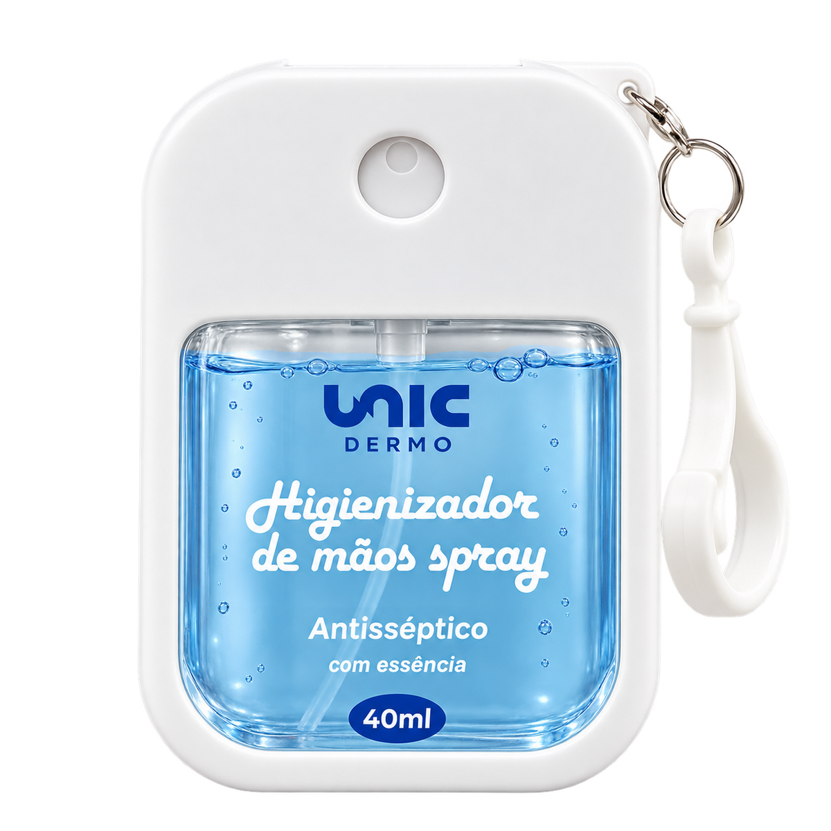 Higienizador de mãos spray antisséptico 40ml (Álcool azul, Perfume Valentino Donna)