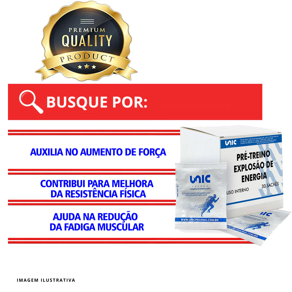 Pré Treino Explosão De Energia - 30 Envelopes