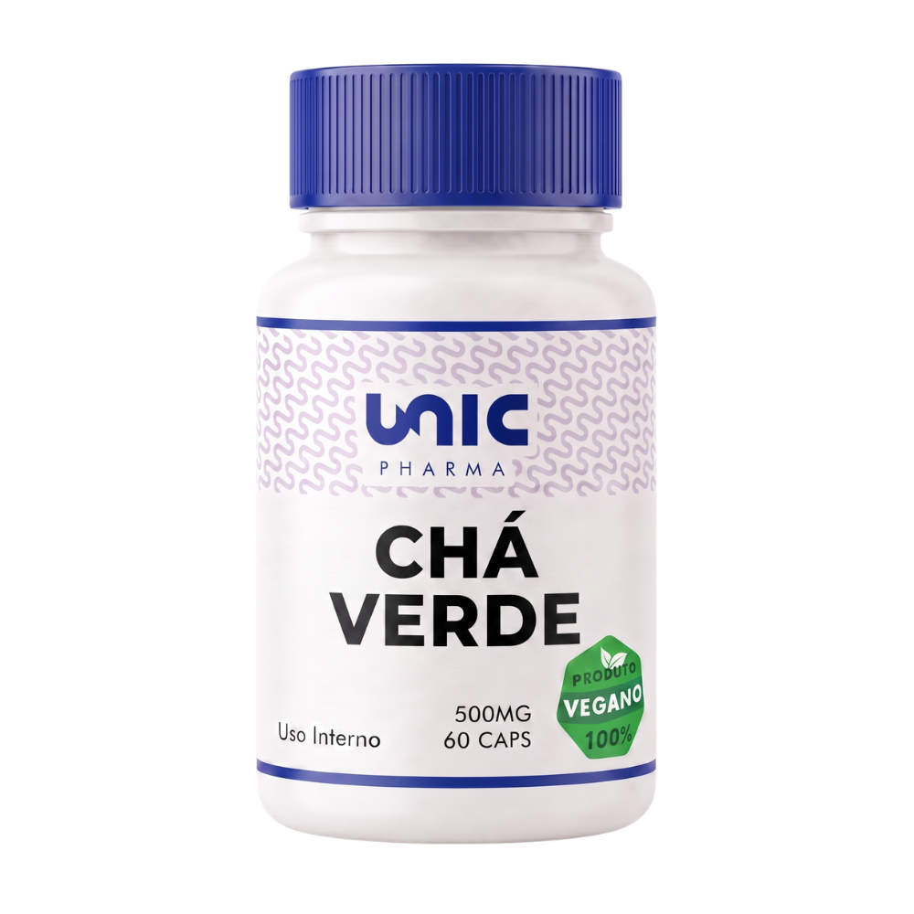 Chá Verde (Green Tea) 500mg 60 Cápsulas Vegan