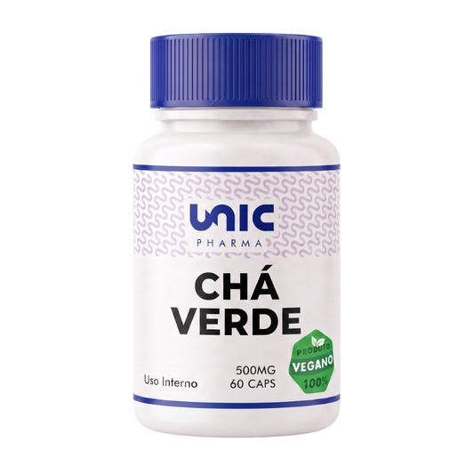 Chá Verde (Green Tea) 500mg 60 Cápsulas Vegan