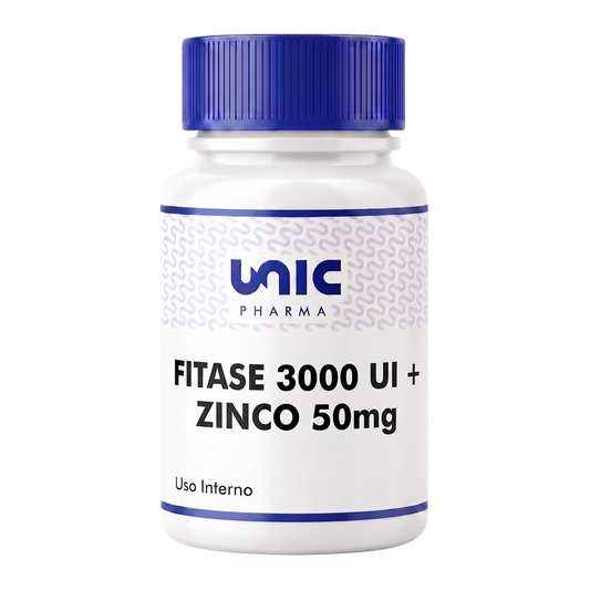 Fitase 3000 ui + Zinco 50mg 10 Cápsulas