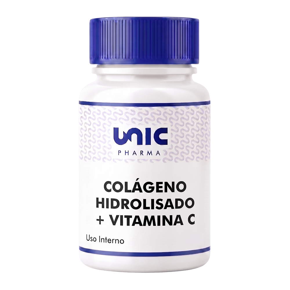 Colágeno hidrolisado 500mg com vit C 300mg 30 doses