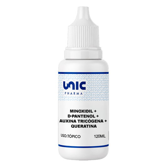 Minoxidil + D-Pantenol + Auxina Tricógena + Queratina 120ml