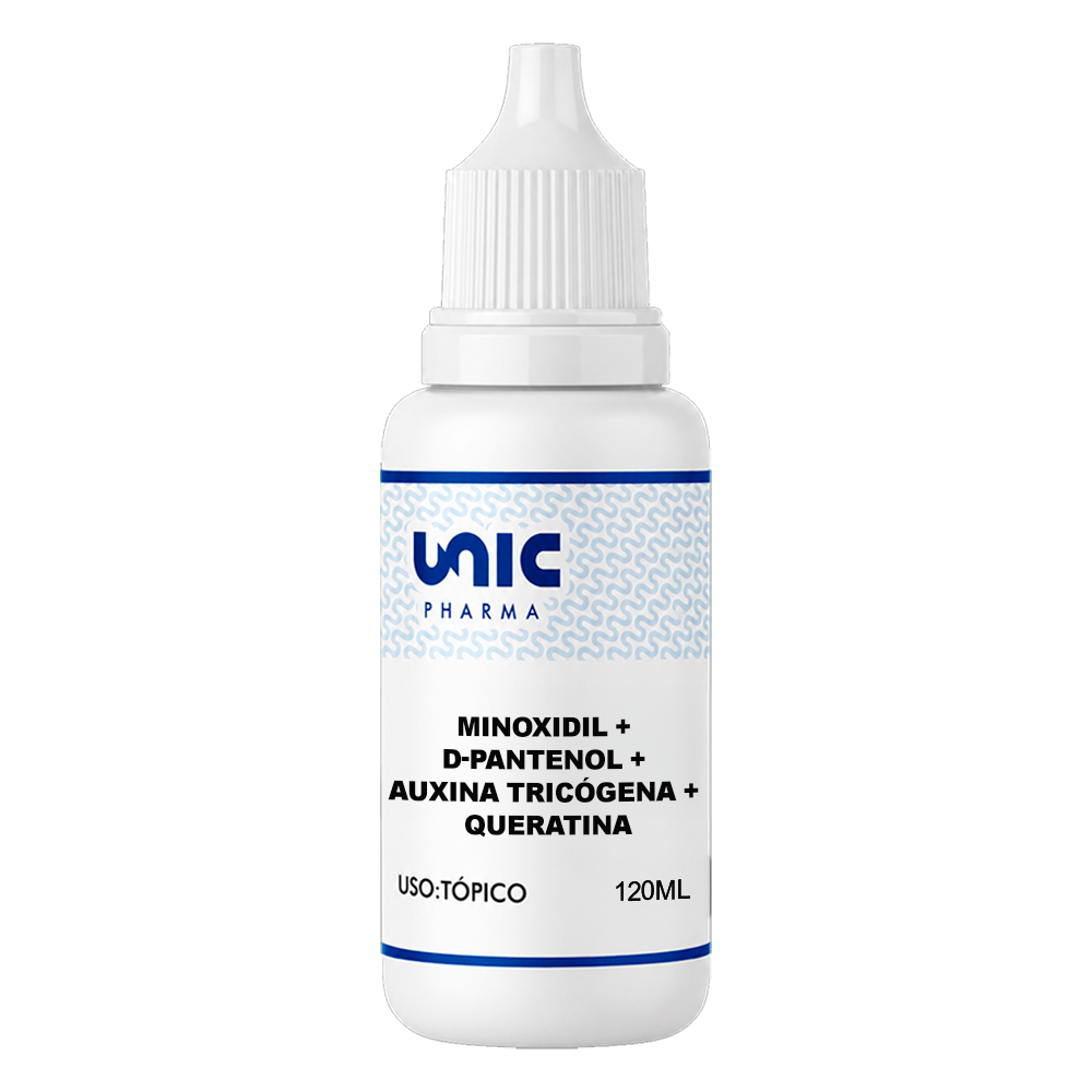 Minoxidil + D-Pantenol + Auxina Tricógena + Queratina 120ml