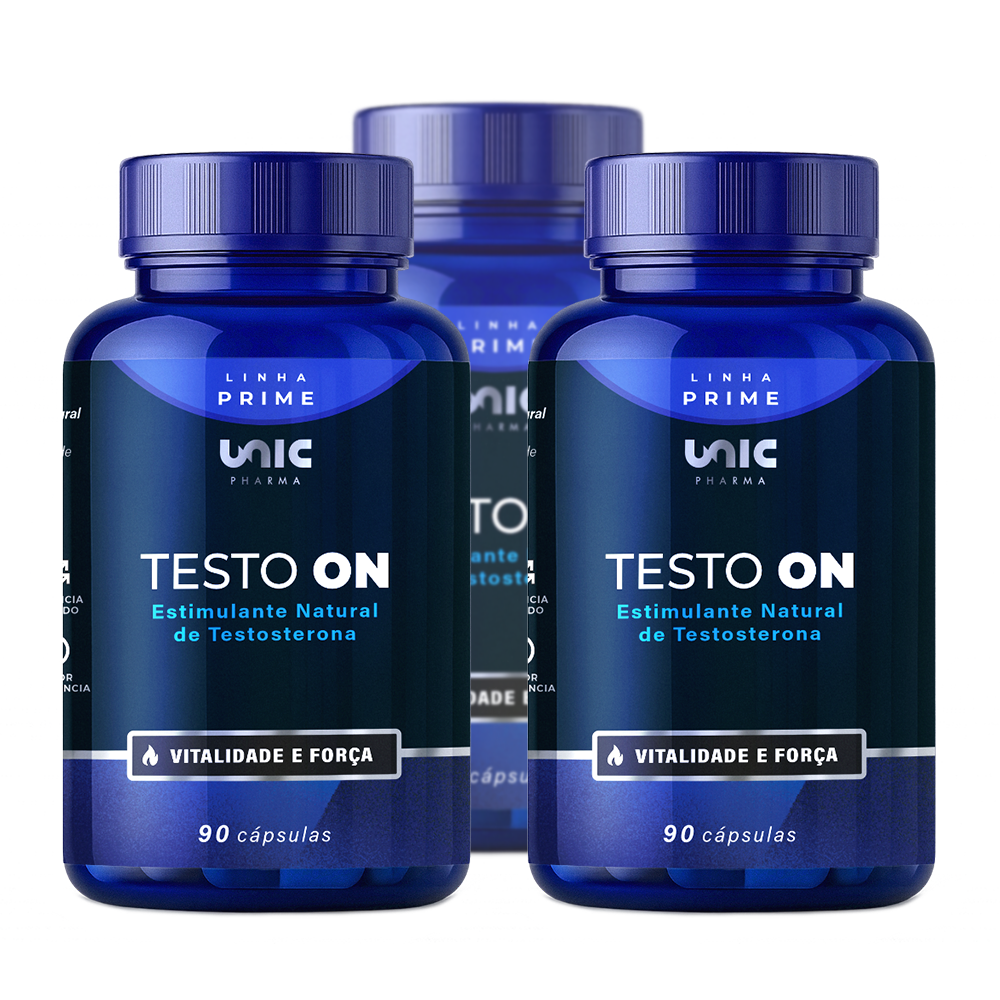 Kit 3 Testo On Estimulante de Testosterona 90 cáps