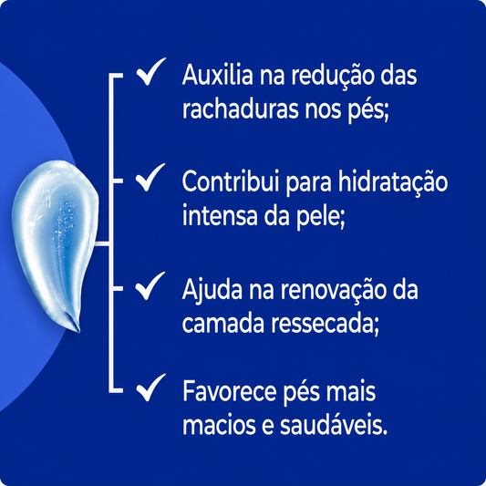 Creme Hidratante Para Rachaduras  Nos Pés - 100Gr