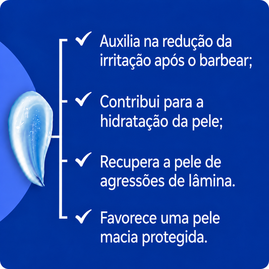 Gel Pós Barba Cicatrizante E Anti-Inflamatório - 100Gr