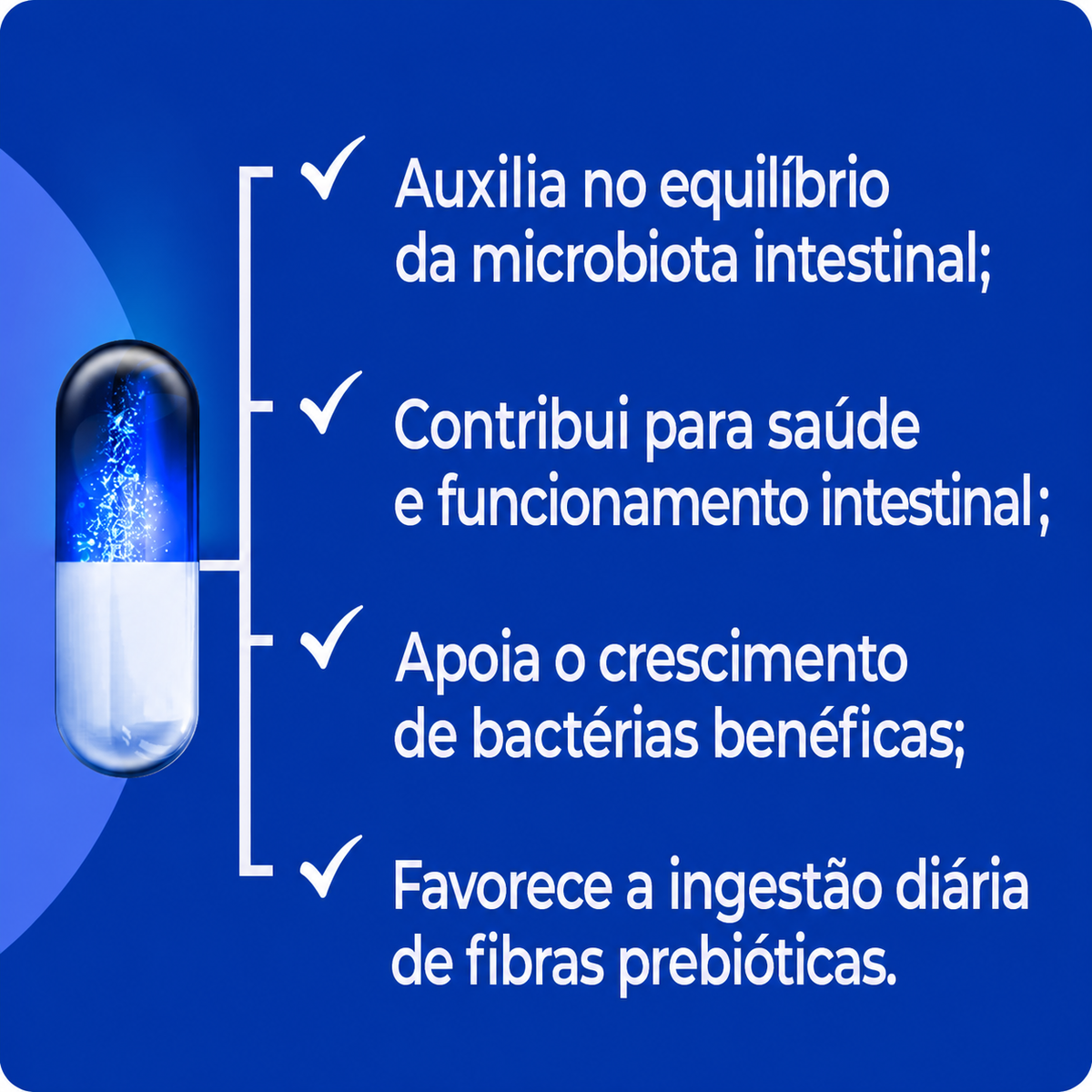 FOS (OLIGOFRUTOSE) 1000mg - 60caps