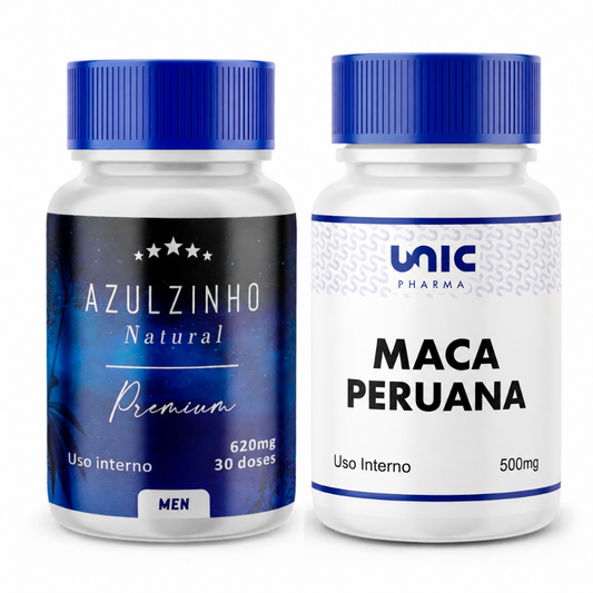 Azulzinho Natural + Maca Peruana  500Mg - 30 Doses
