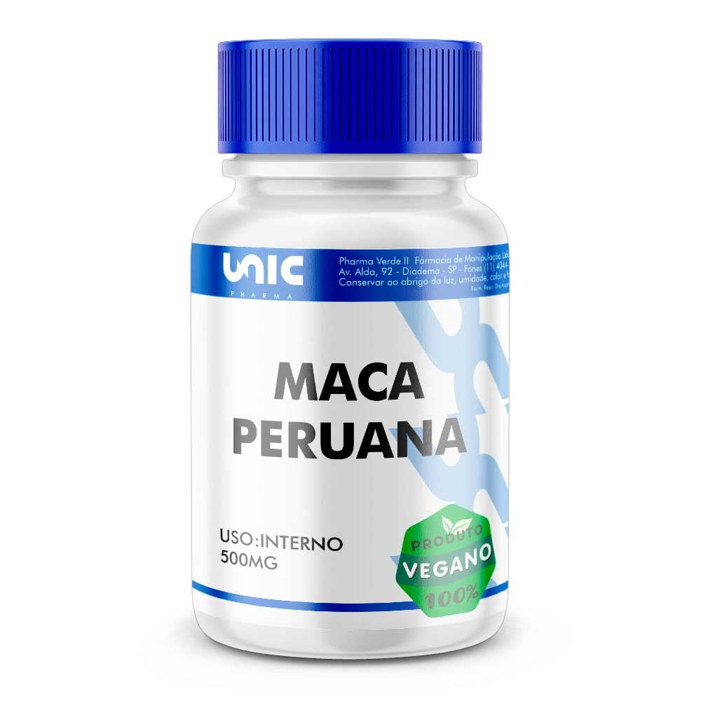 Maca peruana 500mg (Lepidium meyenii) 60 Cápsulas Vegan
