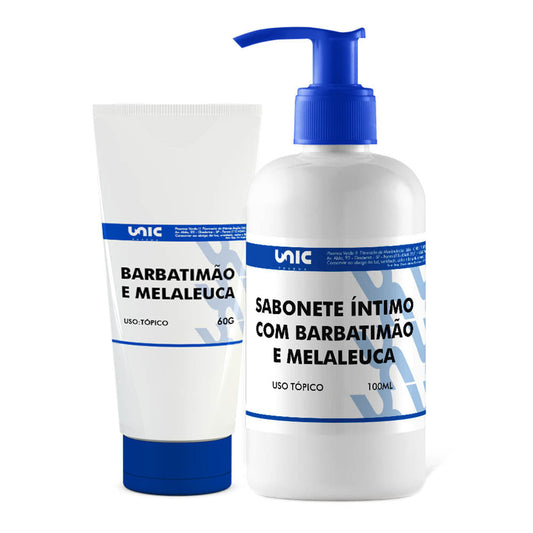 Kit Creme 60g Barbatimão e Melaleuca+ Sabonete Vaginal de Barbatimão e Melaleuca 100ml