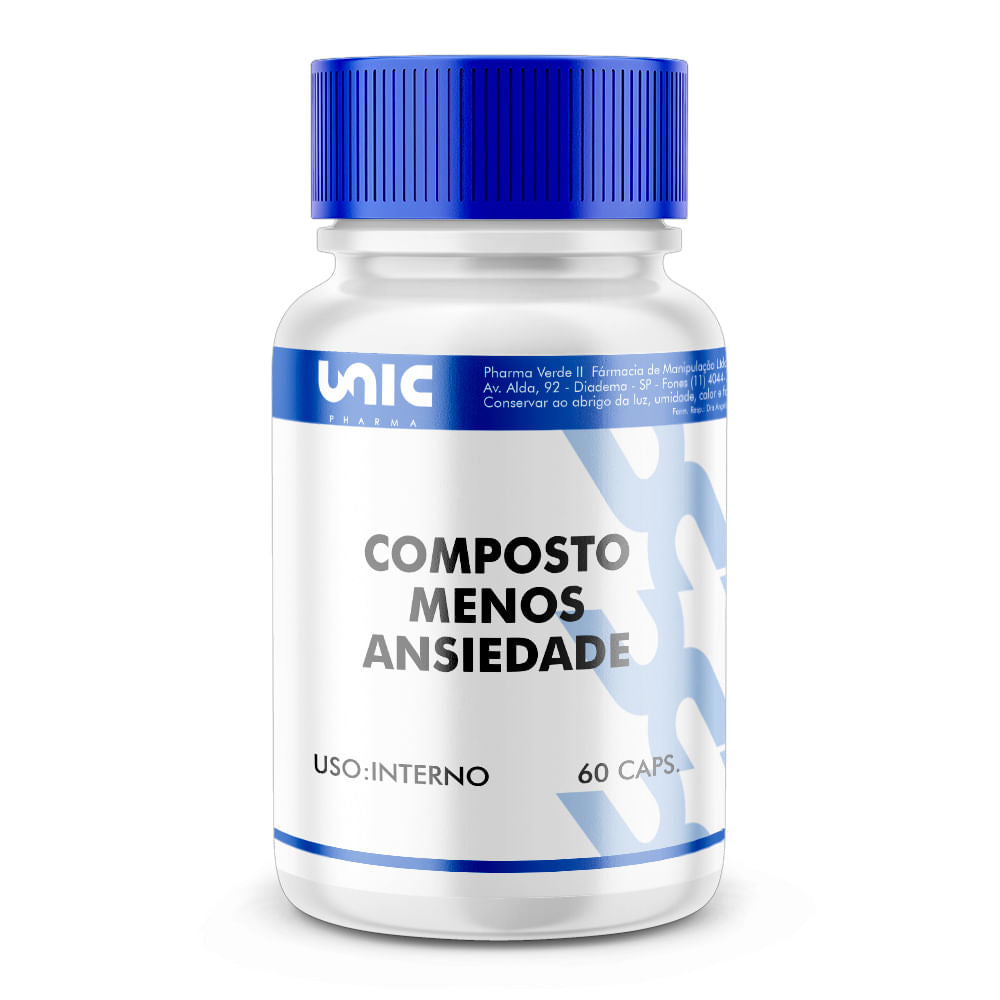 Composto menos ansiedade 60 Caps