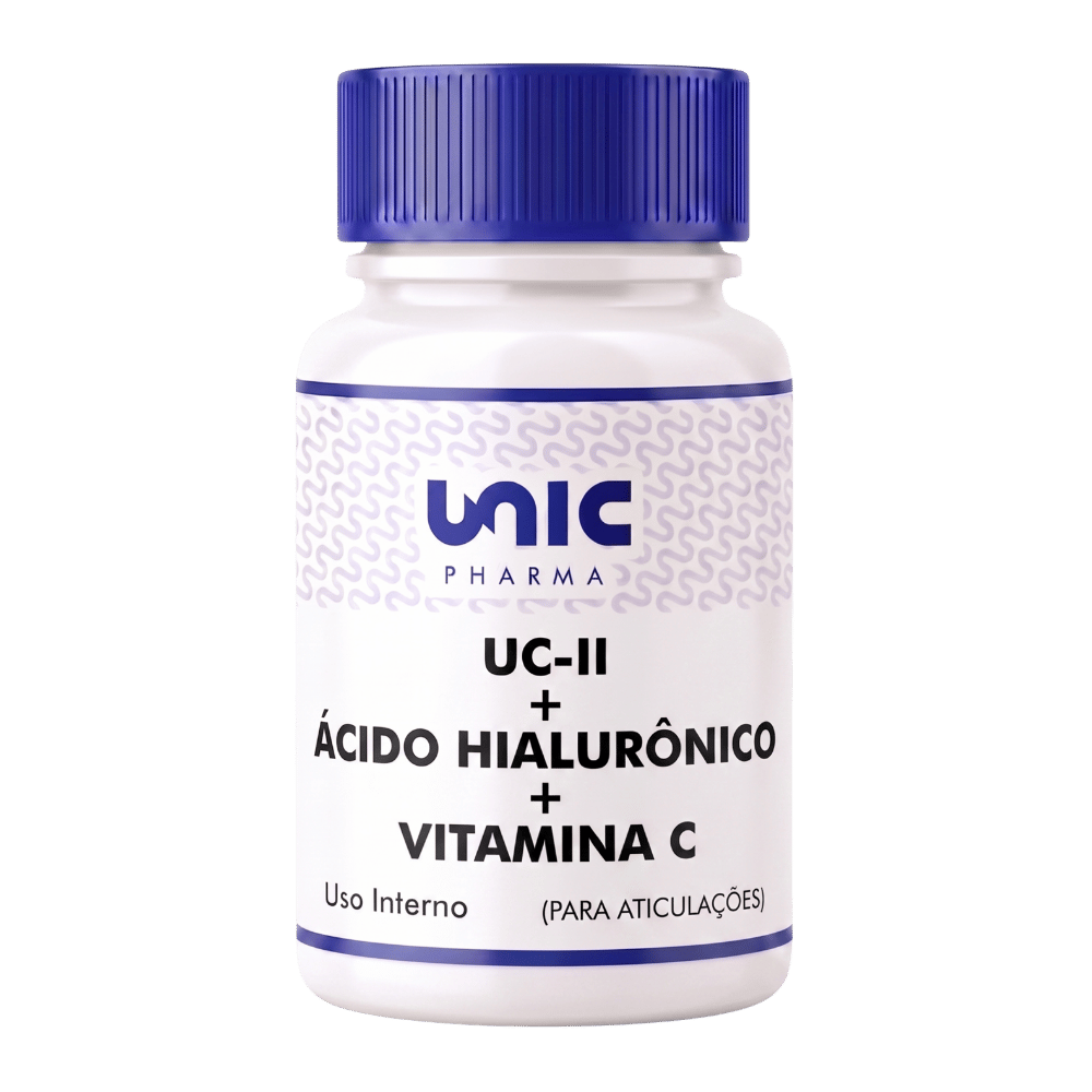 UC II + Ácido Hialurônico + Vit C (Para Articulação) - 30 cáps