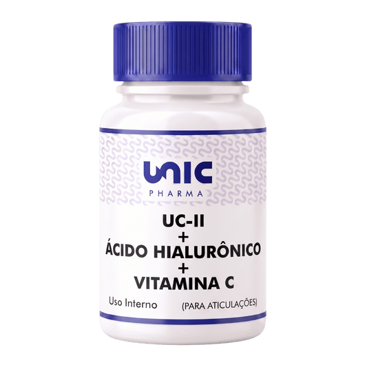 UC II + Ácido Hialurônico + Vit C (Para Articulação) - 30 cáps