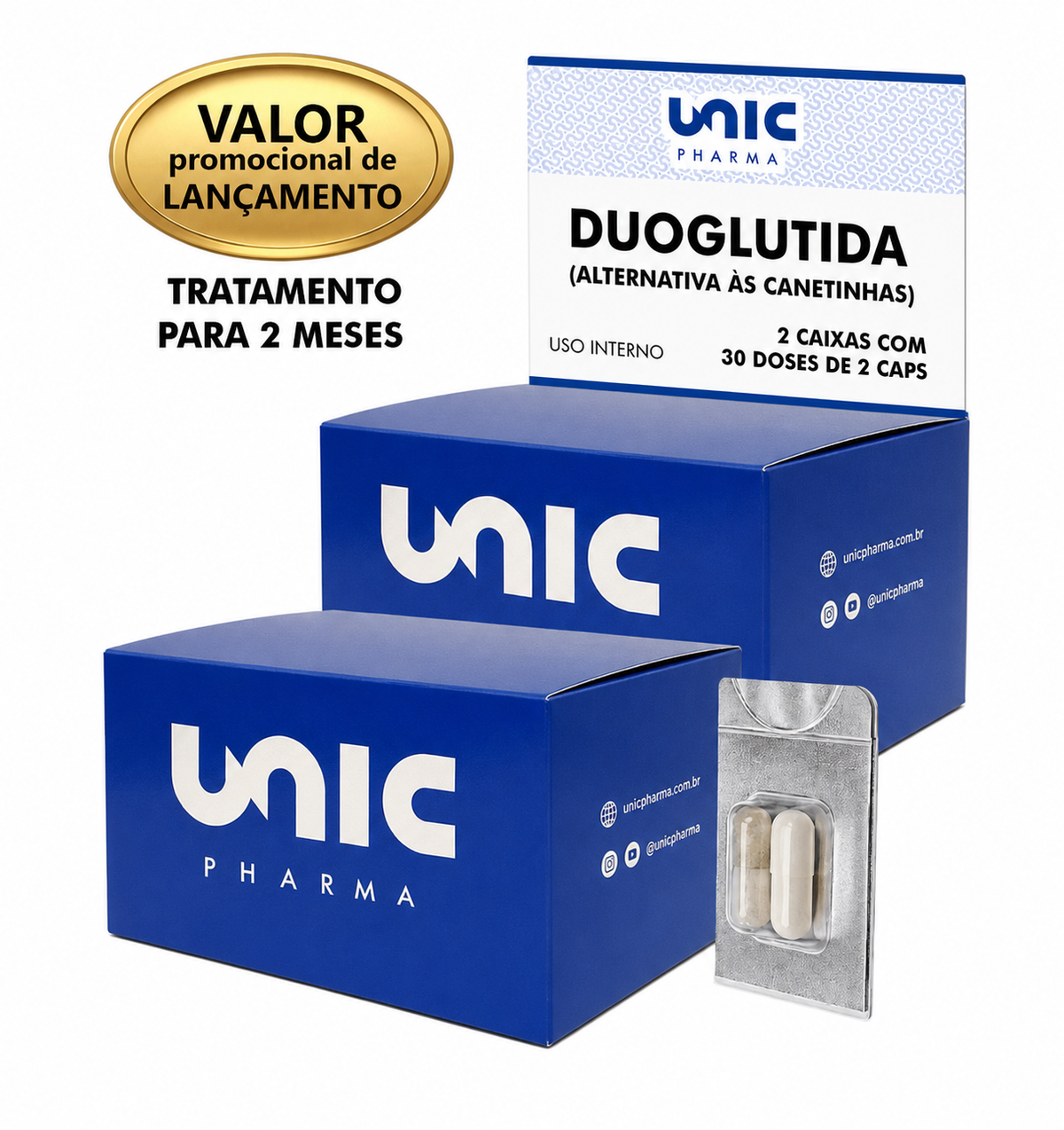 Kit Duoglutida 60 doses (Alternativa à canetinha emagrecedora) 2cx