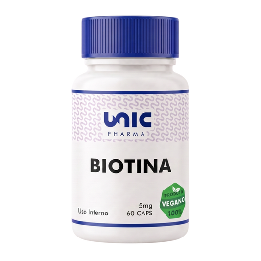 Biotina 5mg 60 Cápsulas Vegan