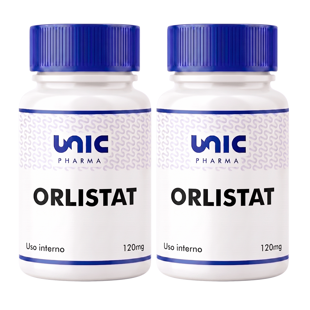 kit 2 potes Orlistat 120 mg 60 capsulas