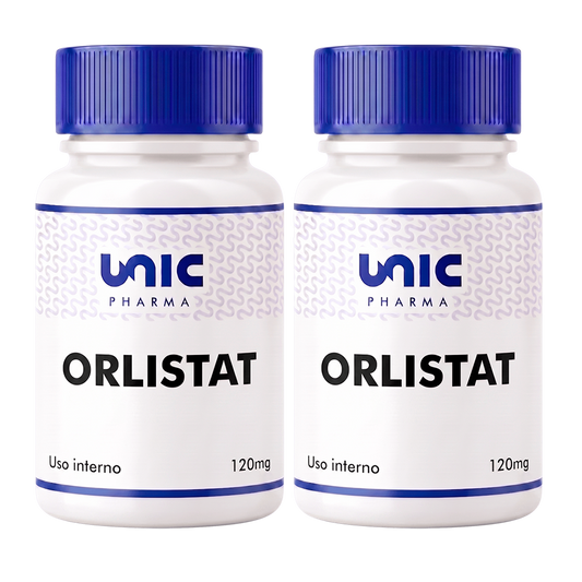 kit 2 potes Orlistat 120 mg 60 capsulas