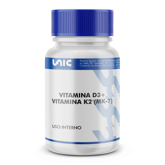 VITAMINA D3 + VITAMINA K2 (MK-7) 30 CÁPS