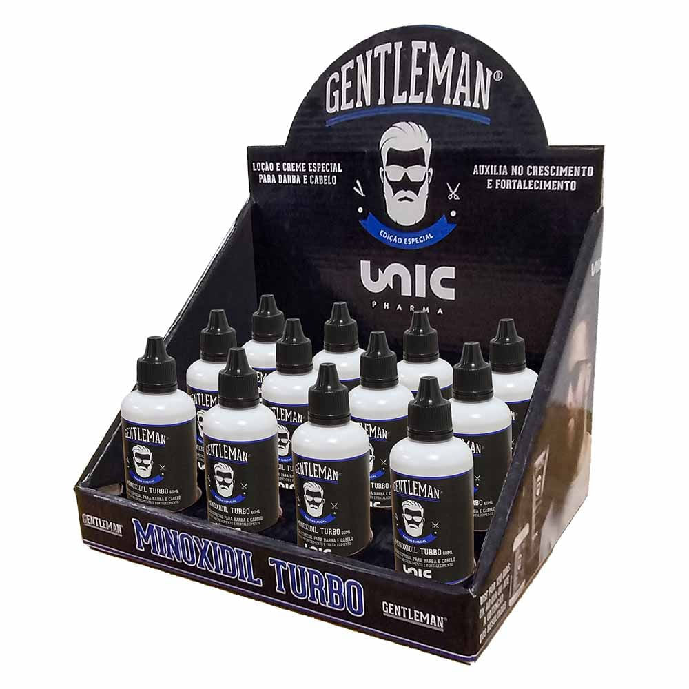 Kit Barbearia 12 Minoxidil  loção Capilar