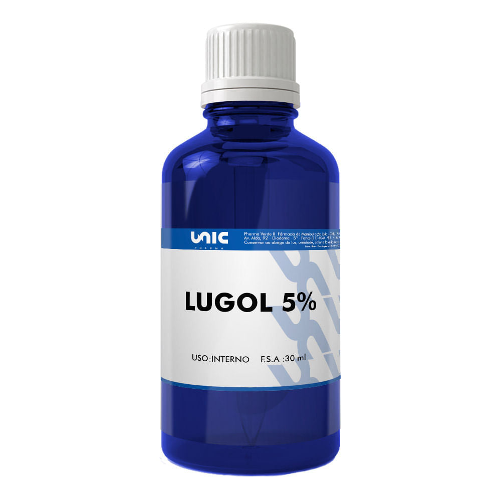 Lugol 5% iodo inorgânico 30 ml