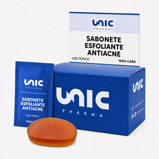 Kit 3 Sabonetes Esfoliante Anti acne 100g (cada)