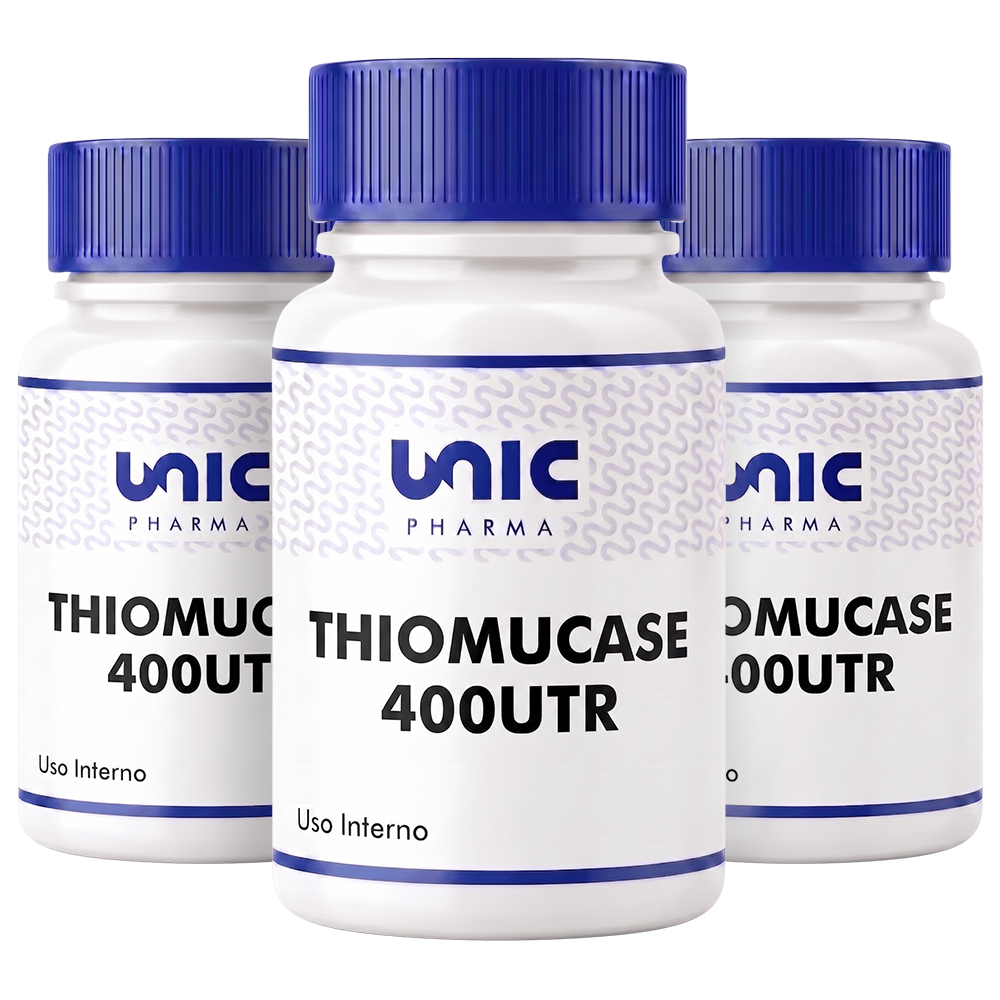 Kit 3 Thiomucase 400utr 90 cáps