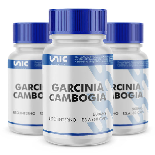 Kit 3 Frascos de Garcinia cambogia 500mg 60caps