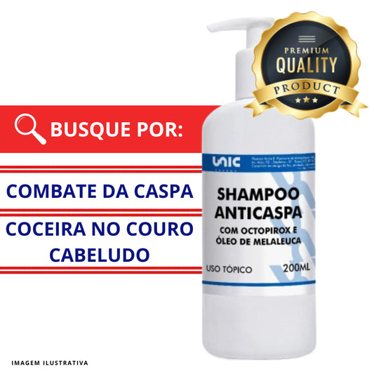 Shampoo Anticaspa com Octopirox e Óleo de Melaleuca 200ml