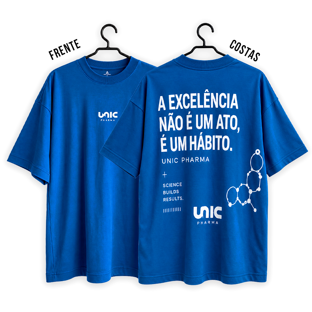 Camiseta Oversize Suedine 230gm Unic Pharma
