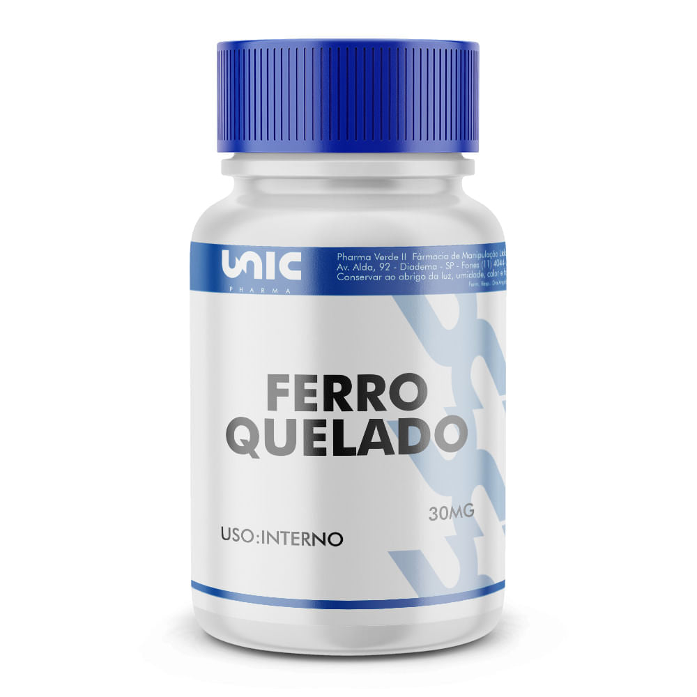 Ferro Quelado 30Mg - 90 Cápsulas