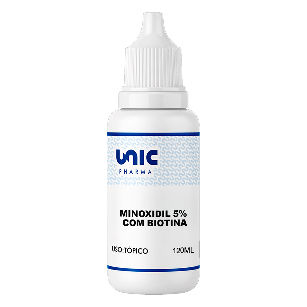 Minoxidil 5% com biotina 120ml