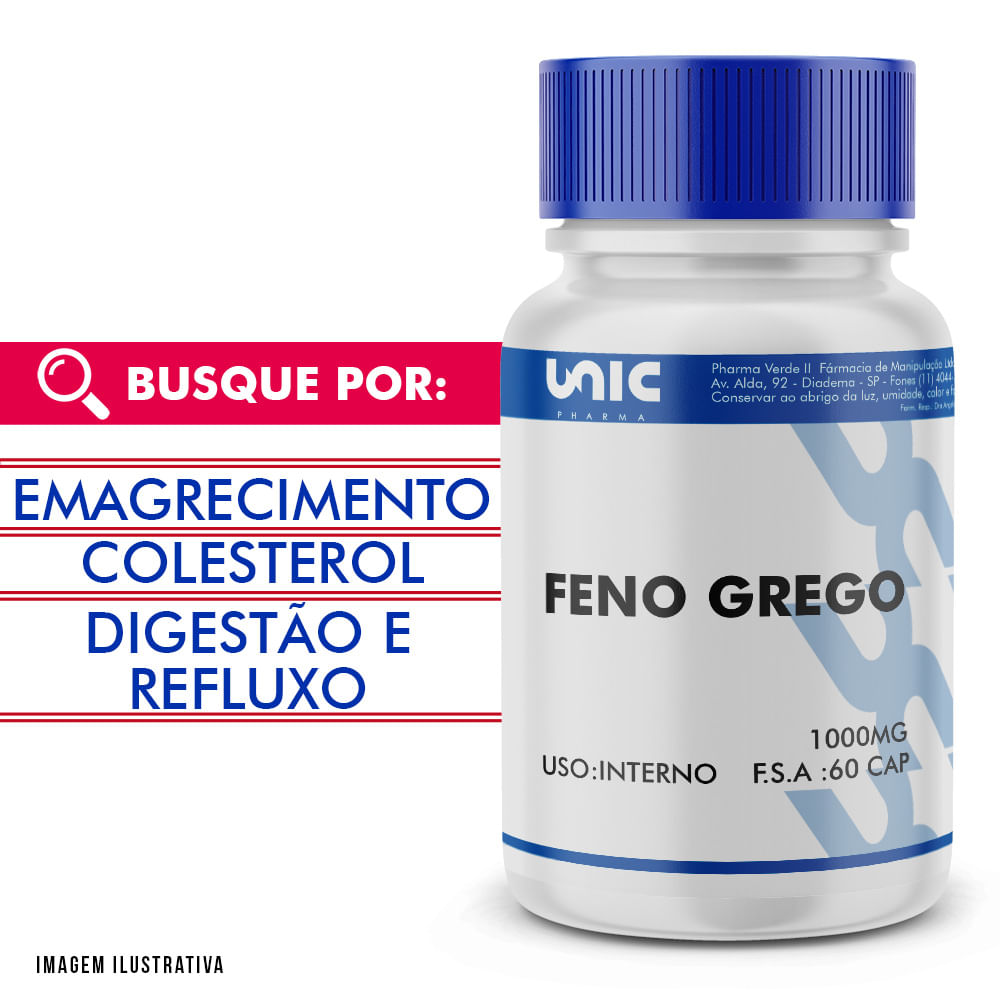 Feno Grego 1000mg 60 doses