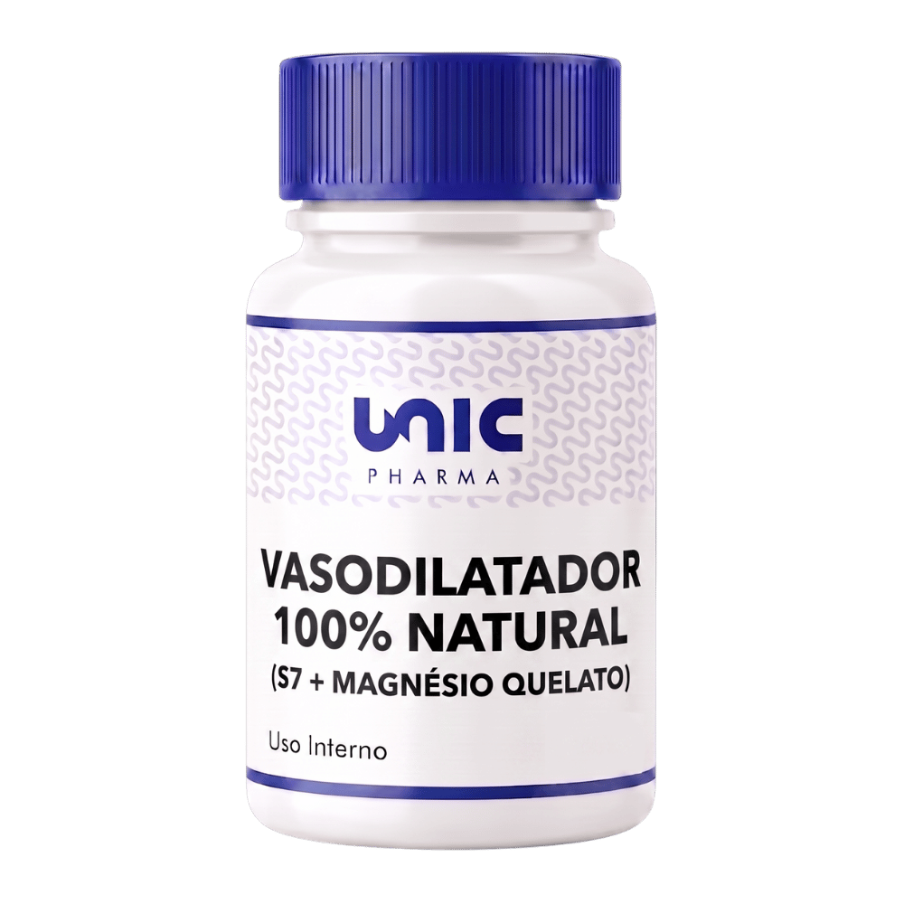Vasodilatador 100% Natural (S7 + Magnésio Quelato) - 30caps