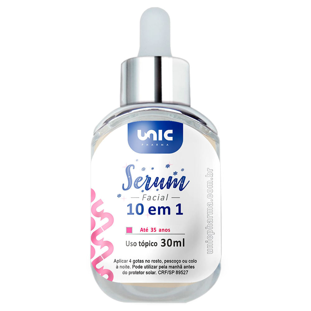 Sérum facial  10 em 1 - 30ml (Até 35 anos)