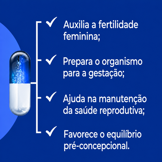 Vitamina Para Engravidar - 30 Cápsulas