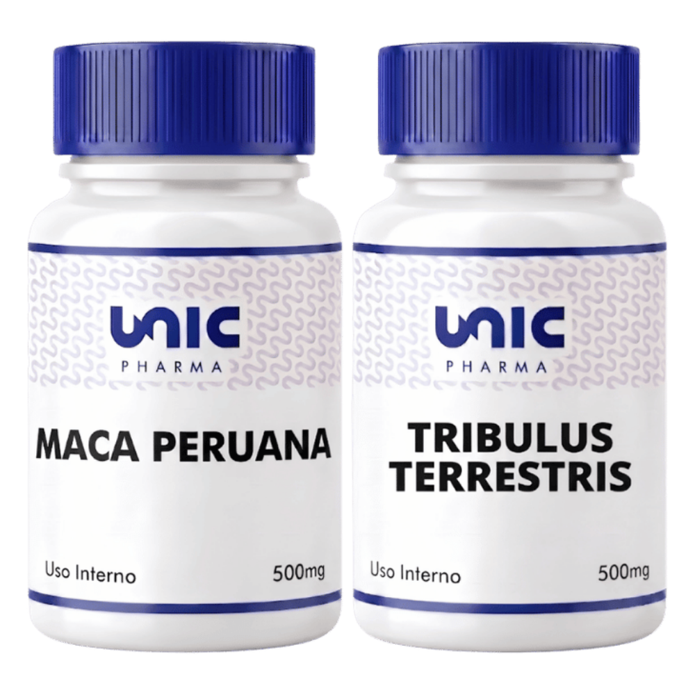 Maca Peruana 500Mg Com Tribullus Terrestris 300Mg - 60 Doses