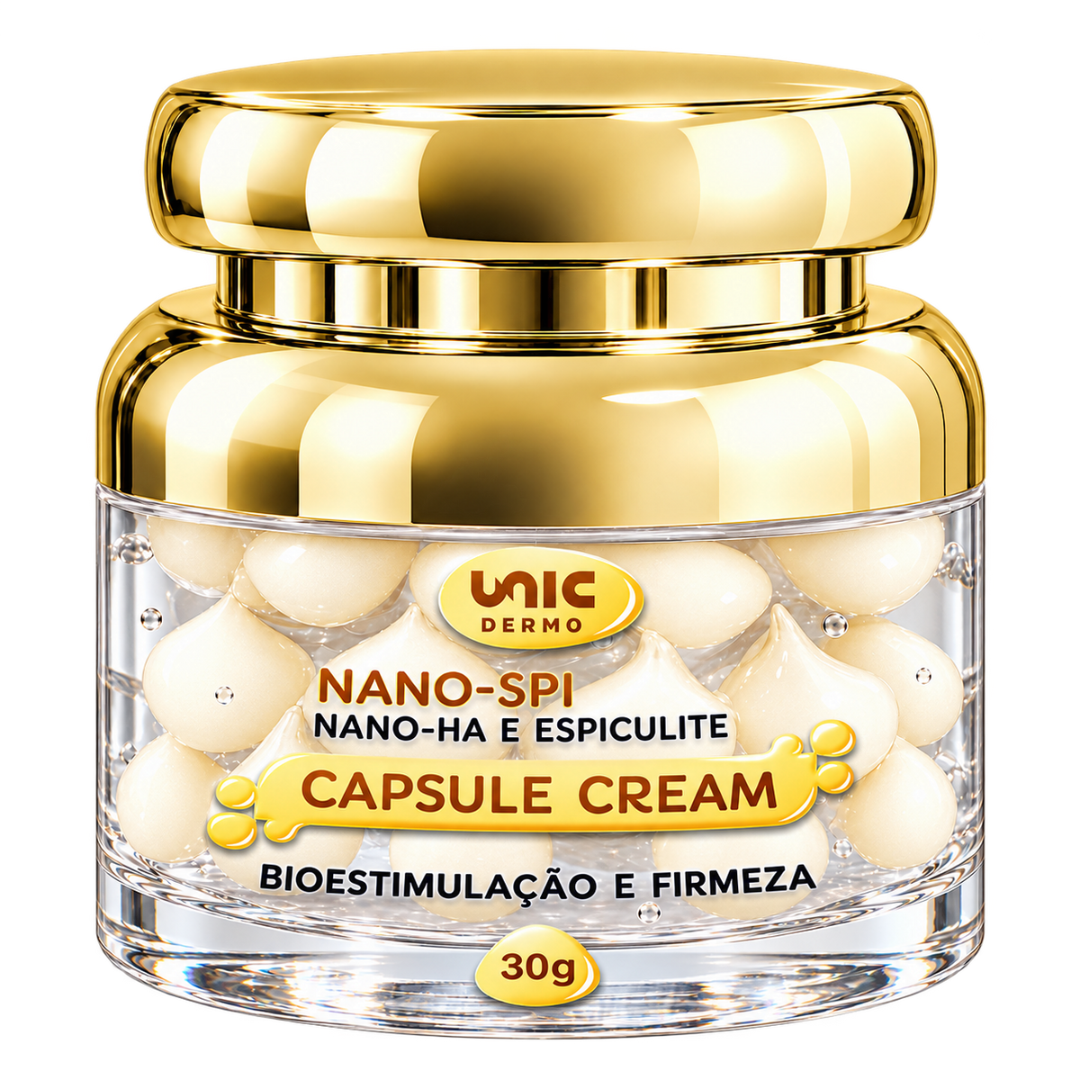 Capsule Cream Nano-Ha Espiculite 30g (Bioestimulação, efeito microagulhamento)